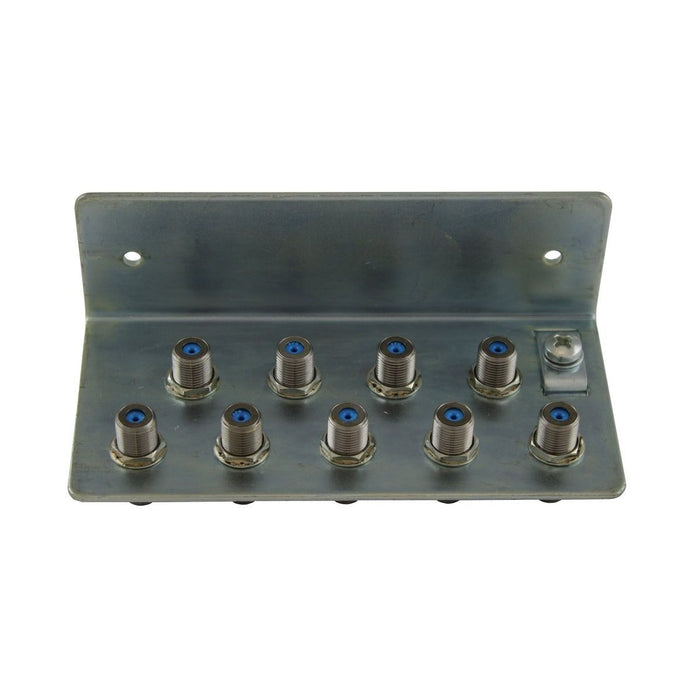 Televes - Zubehör/Ersatzteile für Erdung und Blitzschutz Erdungswinkel 9-fach ERD9N für 9 HF-Kabel  − 1 Stück
