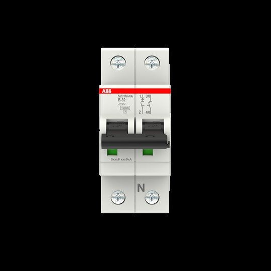 ABB Stotz S&J - Leitungsschutzschalter Sicherungsautomat S201M-B32NA 10kA 32A B 1p+N (2p)
