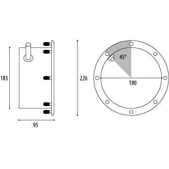Wibre - Mechanisches Zubehör/Ersatzteile für Leuchten Einbautopf 4.0274.00.00 f.4.0271/272/275