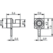 Telegärtner - Koax-Steckverbinder Kabelwinkelanschluß LPT SN 100021312 G7 (RG316/U) − 5 Stück