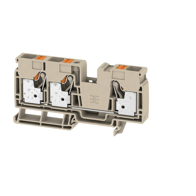 Weidmüller - Durchgangs-Reihenklemme Durchgangsreihenklemme A3C 16 16 mm², beige − 20 Stück