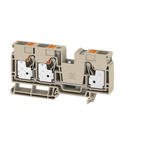 Weidmüller - Durchgangs-Reihenklemme Durchgangsreihenklemme A3C 16 16 mm², beige − 20 Stück
