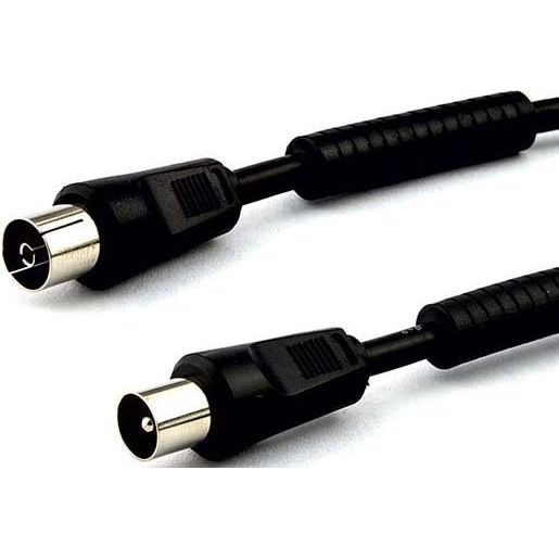 E+P Elektrik - Konfektioniertes Koaxkabel Antennenkabel 3,5m sw AB 3 >90dB