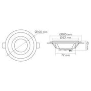 Nobile - Decken-/Wandleuchte LED-Glas-Panel 1560606412 830, 350mA
