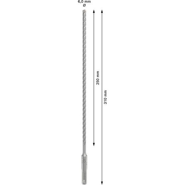 Bosch - Bohrer PRO SDS plus-5X 2608836612 Hammerbohrer 6 x 250