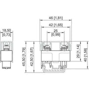 Stahl - Feinsicherungshalter Sicherung 8560/51-4051 (VE5) M 0,080A 250V