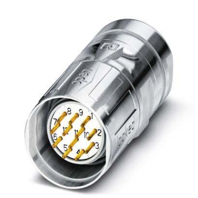 Phoenix Contact - Rundsteckverbinder, feldkonfektionierbar (Industriesteckverbinder) Kabelsteckverbinder CA-16P1N128007S 16-polig gerade