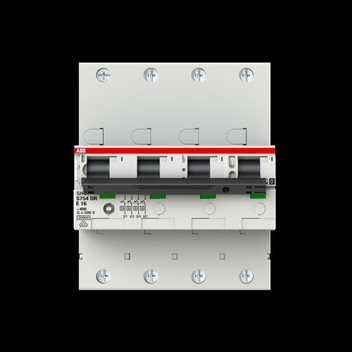 ABB Stotz S&J - Selektiver Hauptleitungsschutzschalter Haupleitungsschutzschalter S754DR-E16 16A E 25kA 4P