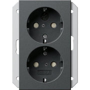 Gira - Steckdose SCHUKO 273528 2fach Dose anth