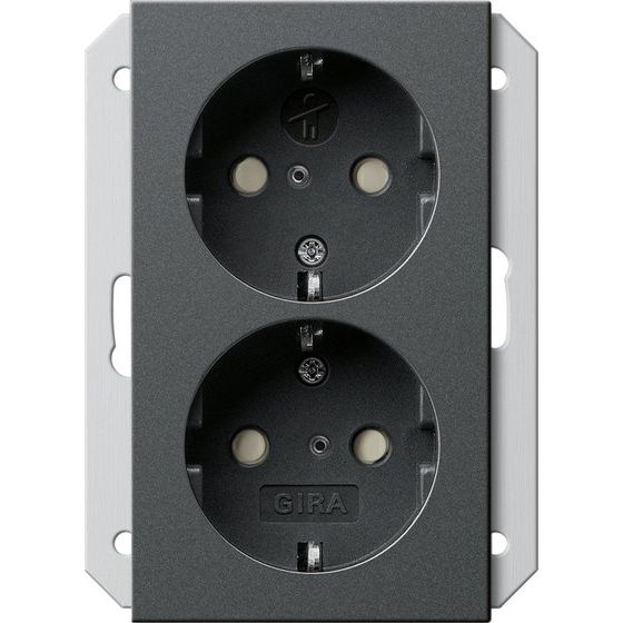Gira - Steckdose SCHUKO 273528 2fach Dose anth