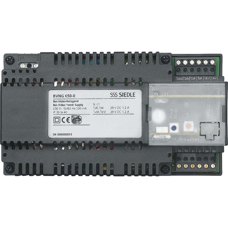 Siedle&Söhne - Netzgerät für Türkommunikation Bus-Video-Netzgerät BVNG 650-0 DE f. In-Home-Bus Video