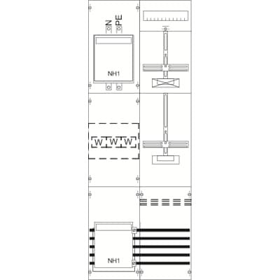 Striebel&John - Zählerfeld Mess-und Wandlerfeld KA4242 komplett H5/B2