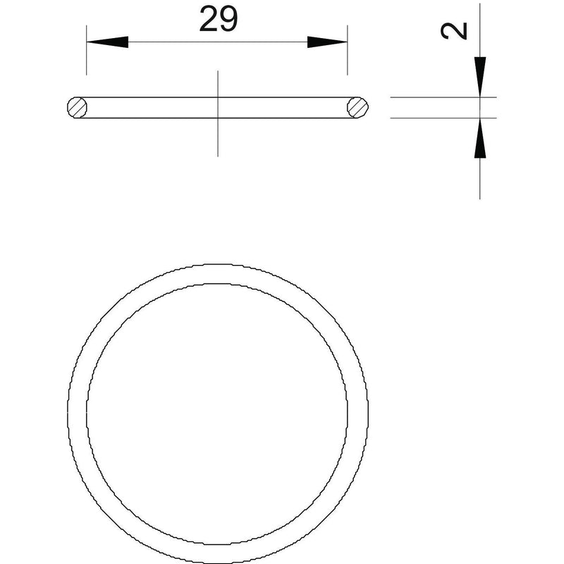 OBO Bettermann - Dichtring, flach O-Dichtring f.Anschl.gew. 171 M32 − 100 Stück