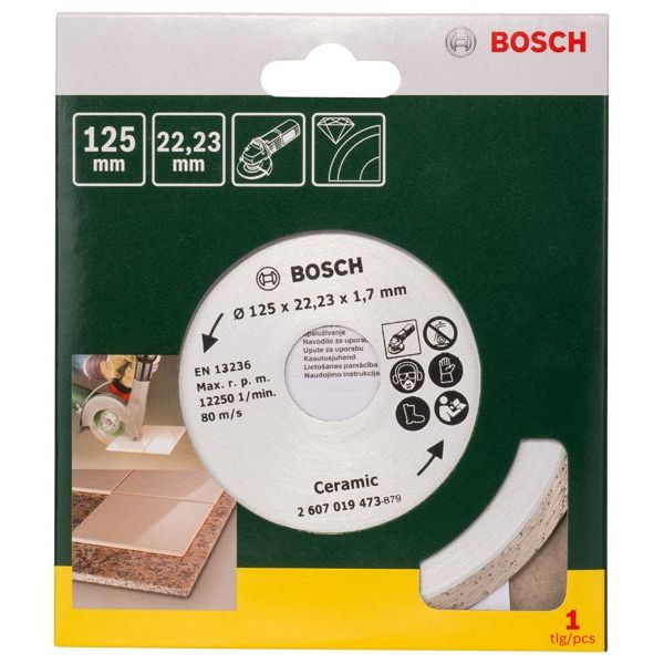 Bosch - Trenn-/Schleifscheibe Diamanttrennscheibe für 2607019473 Fliesen Durchmesser: