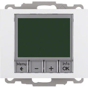 Berker - Raumthermostat/Uhrenthermostat Temperaturregler pws/gl 20447109 mit Schließer