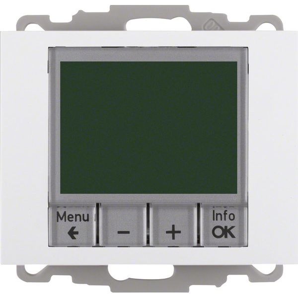 Berker - Raumthermostat/Uhrenthermostat Temperaturregler pws/gl 20447109 mit Schließer