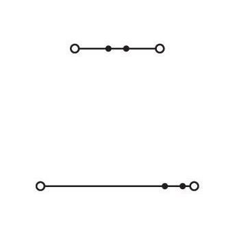WAGO - Durchgangs-Reihenklemme Doppelstockklemme 870-503 0,08-2,5/4qmm gr L/N − 50 Stück