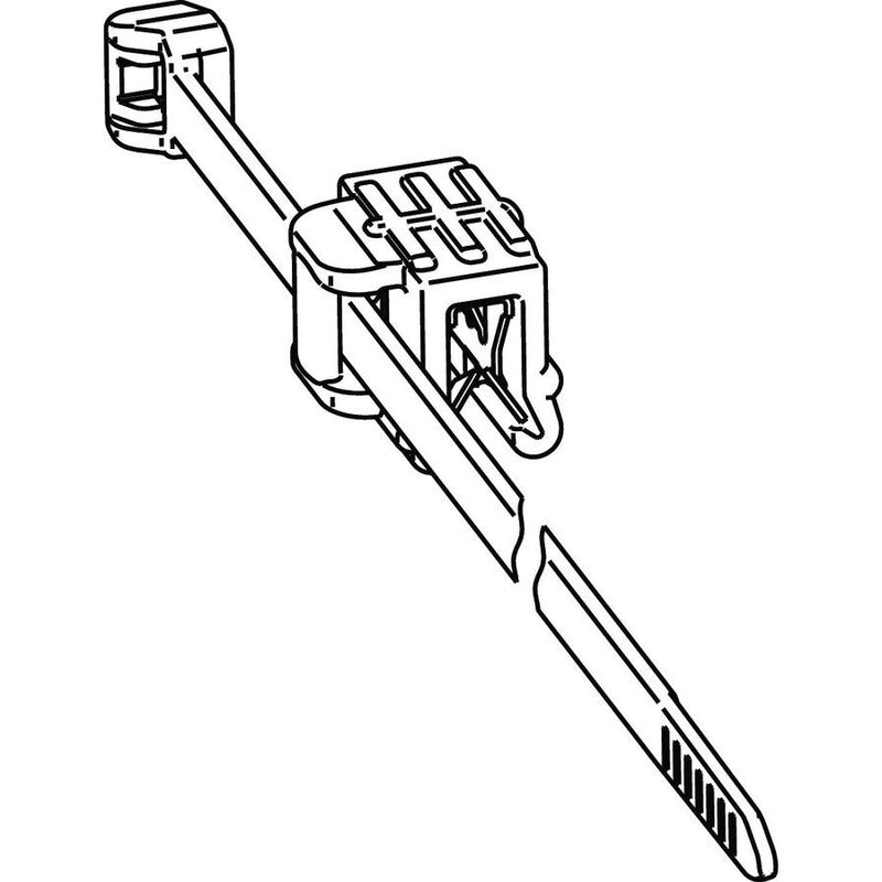 HellermannTyton - Kabelbinder Befestigungsbinder T50ROSEC22-MC5-BK-D1 − 500 Stück