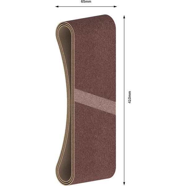 Bosch - Schleifpapier/Schleifvlies PRO X440 Schleifband, 65 x 2608606016 410 mm, G60, 3-tlg