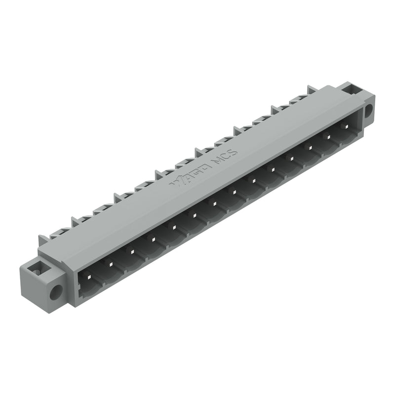 WAGO - Leiterplattensteckverbinder THT-Stiftleiste Lötstift 231-474/040-000 1,2x1,2,abgew.,gr − 50 Stück