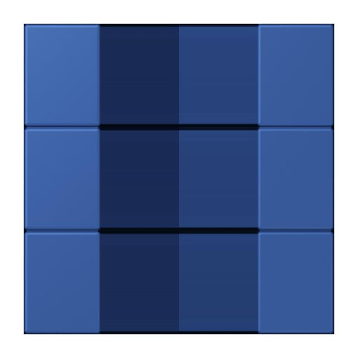 Jung - Abdeckung/Bedienelement für Installationsschalterprogramme Tastensatz 3fach LC 503 TSA 253 bleu outremer 59