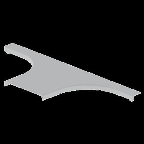 Unex - Deckel T-Stück für Kabeltragsystem Abdeckung T-Abzweiger grau 66229-48 200 U48X RAL7038 − 2 Stück