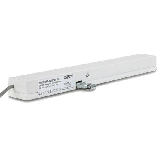 WindowMaster - Fensteröffner Kettenantrieb Sing/Motorl. WMX 504-1W250E 03 0,5A/250mm/weiß
