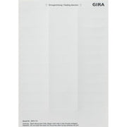 Gira - Bezeichnungsmaterial für Installationsschalterprogramme Beschriftungsbogen 2873112 21,8x67