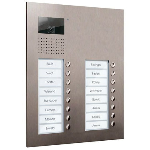 TCS Tür Control - Türstation für Türkommunikation Video color Außenstation V AVU15160-0030 PUK 16 Tasten 2-spal