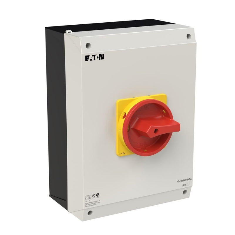 Eaton - Lasttrennschalter Hauptschalter 3polig 100A P3-100/I5/SVB-NA Aufbau Not-Aus