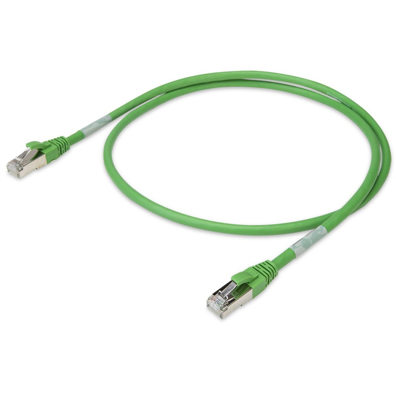 WAGO - Patchkabel Kupfer Industrie ETHERNET-Leitung RJ-45 756-1250/1013-005 RJ-45,grün − 1 Stück