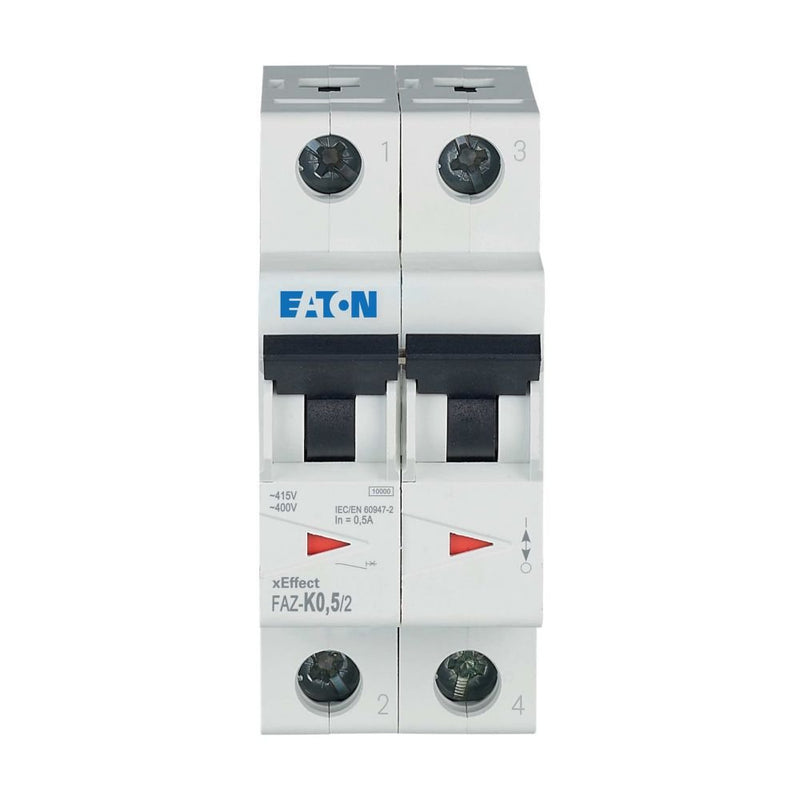 Eaton - Leitungsschutzschalter 2p. FAZ-K0,5/2 0,5A Charakt.: K