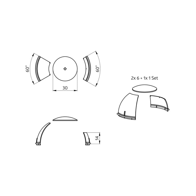 BEG Brück Electronic - Zubehör/Ersatzteile für Bewegungsmelder Abdecklamelle 32698