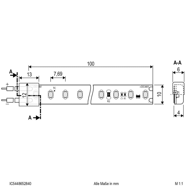 EVN Lichttechnik - Lichtschlauch/-band LED-Stripe IP54 5m IC5448652840 4000K