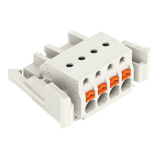 WAGO - Kabelsteckverbinder für Leiterplattensteckverbinder 1-Leiter-Federleiste 2721-104/037-000 Push-inCAGECLAMP,lgr − 50 Stück