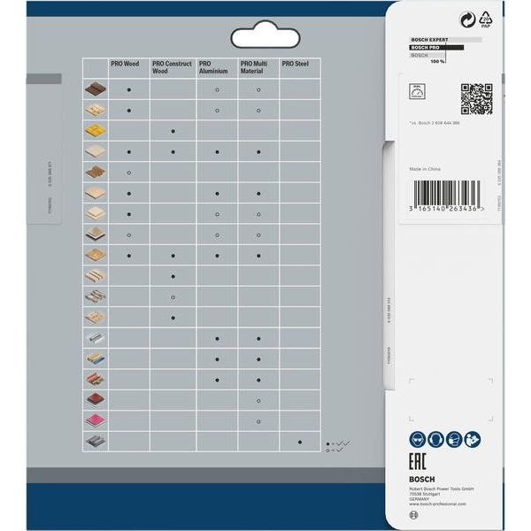Bosch - Kreissägeblatt PRO Wood Kreissägeblatt, 2608640818 184 x 2,6 x 16 mm