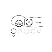Bosch - Systemzubehör für Schleifen/Polieren (Akku/elektrisch/Druckluft) Schutzhaube ohne 1605510365 Deckblech 125 mm