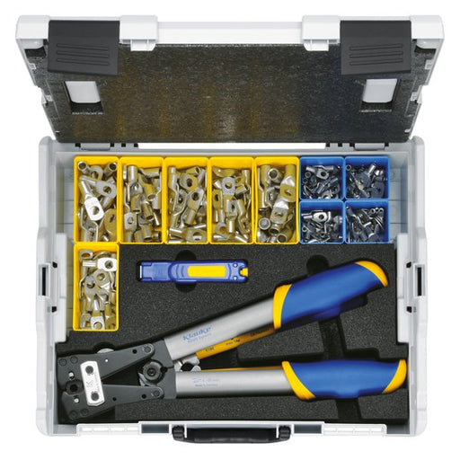Klauke - Sortimentskasten für Anschluss- und Verbindungstechnik Sortimentskasten LBOXX50B mit Presskabel