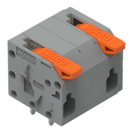 WAGO - Leiterplattenklemme 2601-1502 1,5mm²,gr − 120 Stück
