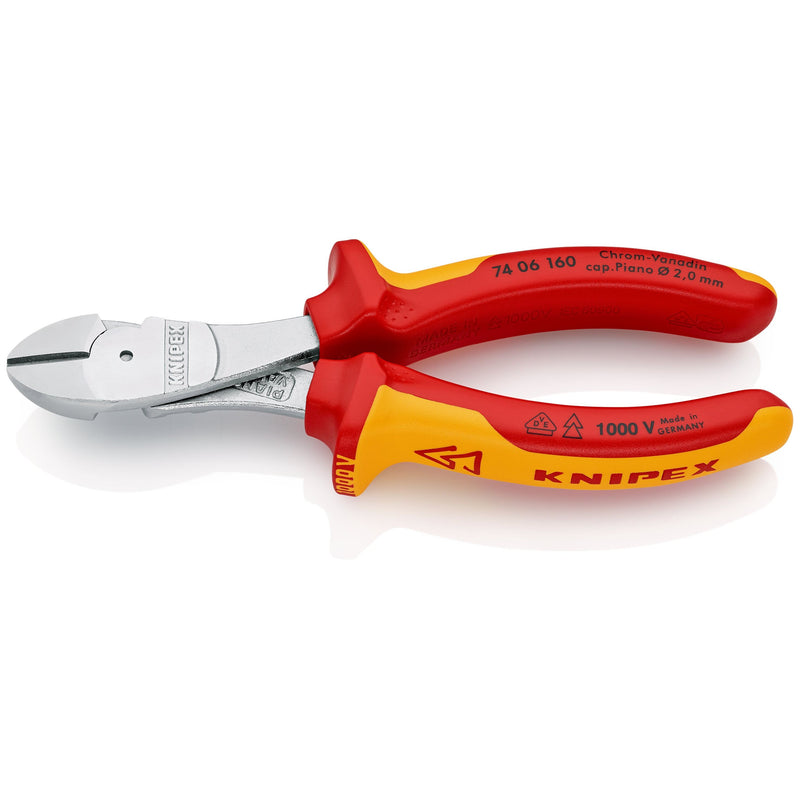 Knipex - Seitenschneider Kraft-Seitenschneider 74 06 160 isoliert, 160mm