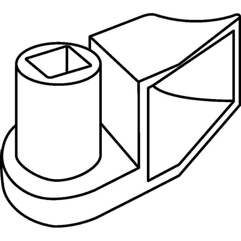 HellermannTyton - Befestigungssockel und -element für Kabelbinder Befestigungssockel SBH2-PA66-BK (500) schwarz − 500 Stück