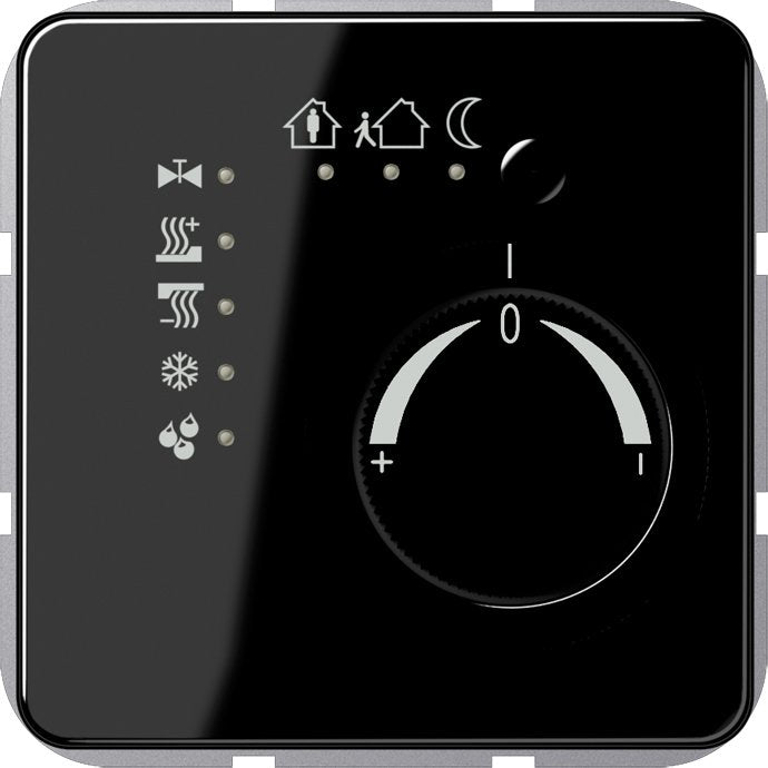 Jung - Bussystem-Raumtemperaturregler KNX Stetigregler sw CD 2178 SW mit int.Busankoppler
