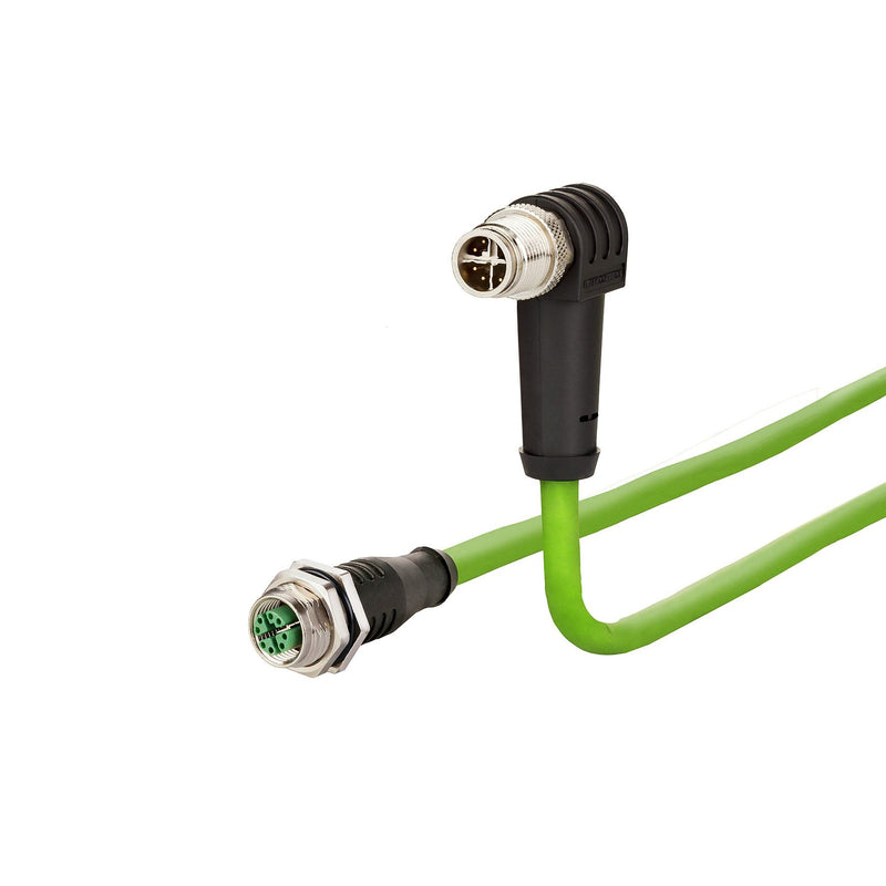 Metz Connect - Patchkabel Kupfer Industrie IndustrialEthernet Leitung 142M2X29100 X-kodiert, 10m, M12