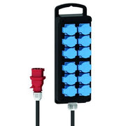 Bals Elektrotech - CEE-Steckdosen-Kombination (IEC 60309) Blockverteiler Vollgummi 53679 P44