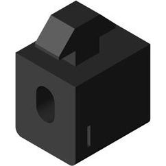 Item - Verbinder für Stiel/Profilschiene Multiblock 0.0.026.72 schwarz − 1 Stück by Item
