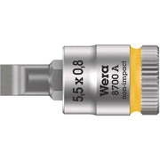 Wera - Schlitzschrauben-Einsatz für Steckschlüssel Zyklop Bit-Nuss 05003320001 0,8x5,5x28,0