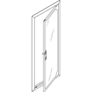ABN - Tür/Bedientableau (Schaltschrank) Blendrahmen mit Sichttüre GBRU27TS f.Flachvert.,2x7reih