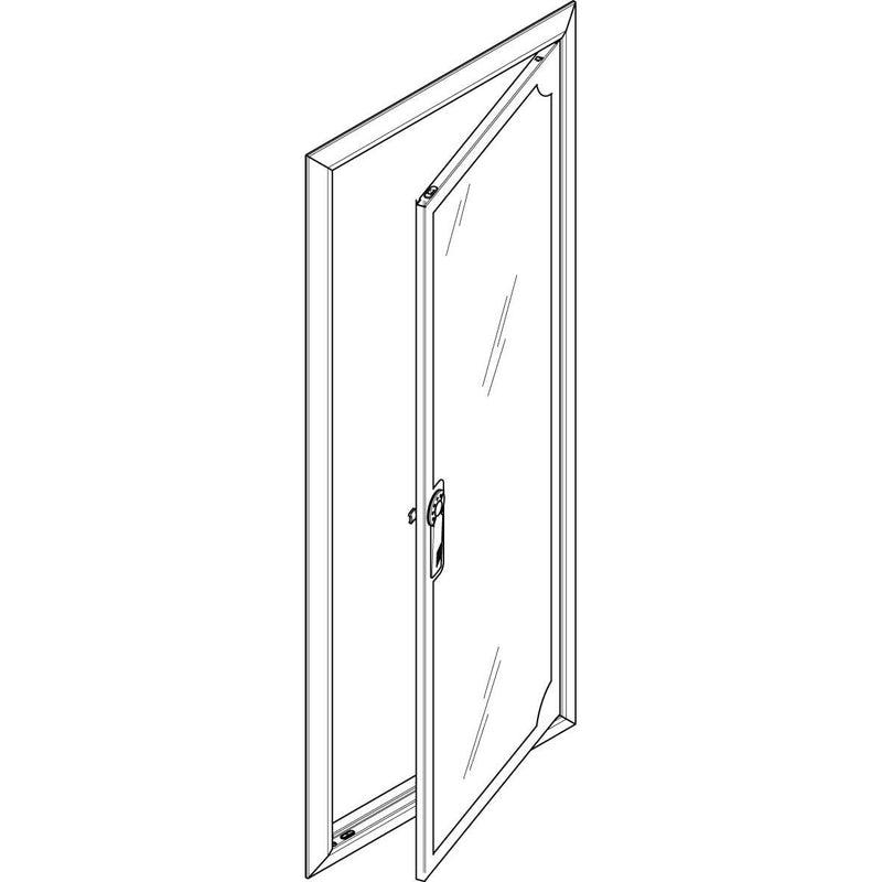ABN - Tür/Bedientableau (Schaltschrank) Blendrahmen mit Sichttüre GBRU27TS f.Flachvert.,2x7reih