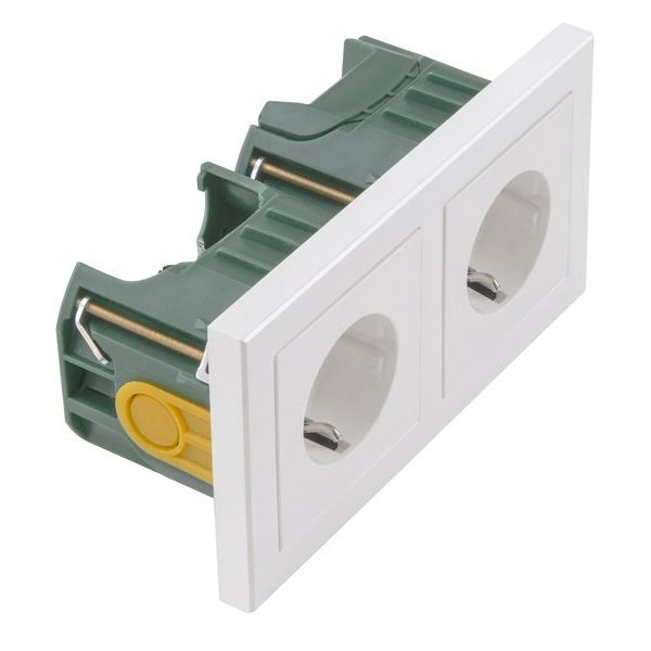 Peha - Schalter-/Steckdosenkombination Socketline Flex H 20.6612/682.022WNH Geräte-Kombi, rws