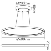Nobile - Pendelleuchte LED Pendel-Panel 1576011012
